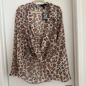 Forever 21 Animal Print Blouse